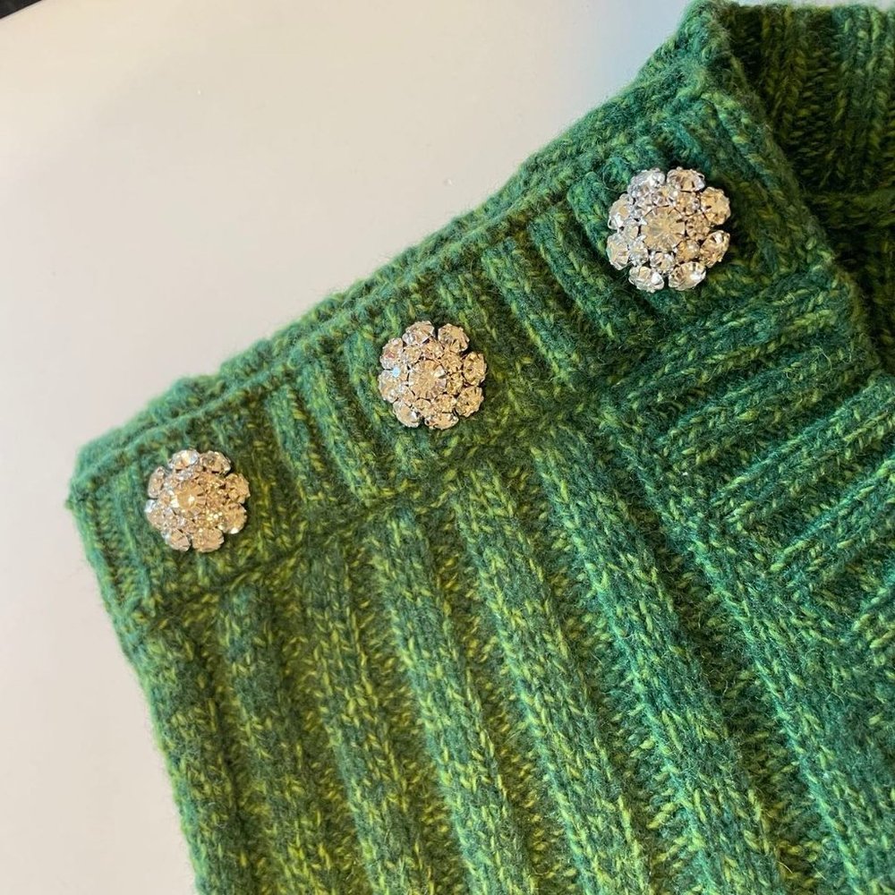 Ganni - Wool Mix Vest (Kelly Green) - Picture 5 of 9